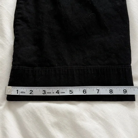 Maeve The Collette High Rise Cropped Wide Leg Pant Black 26 Anthropologie - Picture 13 of 16